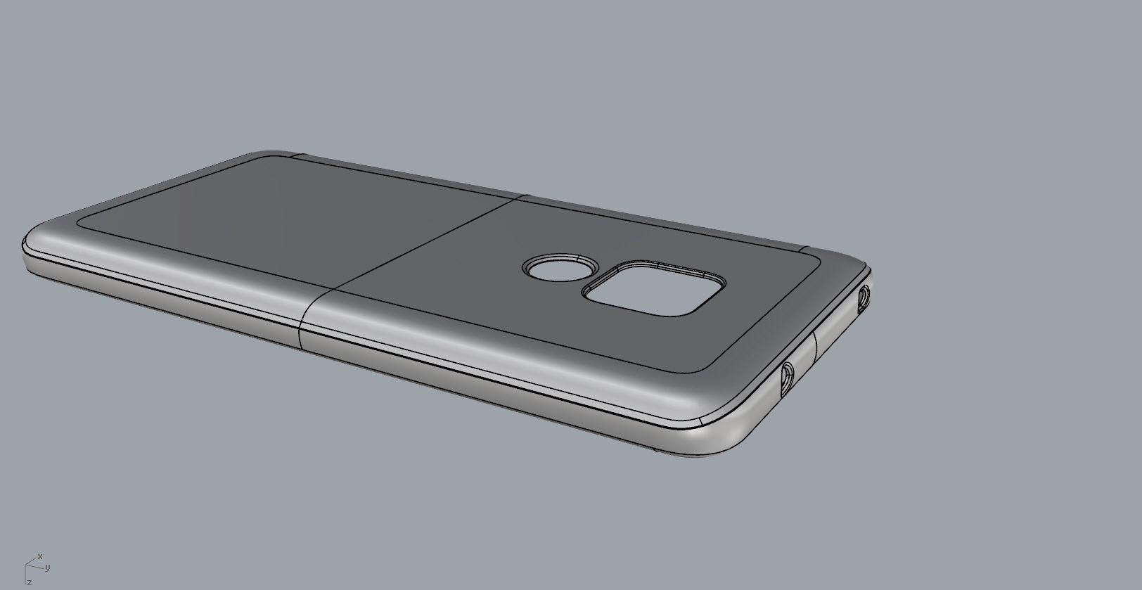 Huawei mate 20 transparent rubber case 3D print model_32