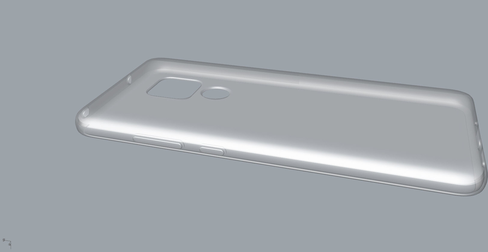 Huawei mate 20 transparent rubber case 3D print model_15