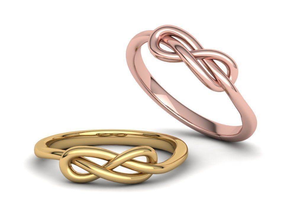 Infinity Knot ring v2 3dmodel printable 3D print model 3D print model_1