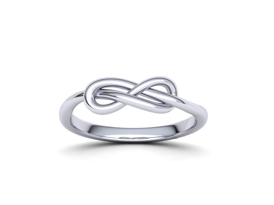 Infinity Knot ring v2 3dmodel printable 3D print model 3D print model_3