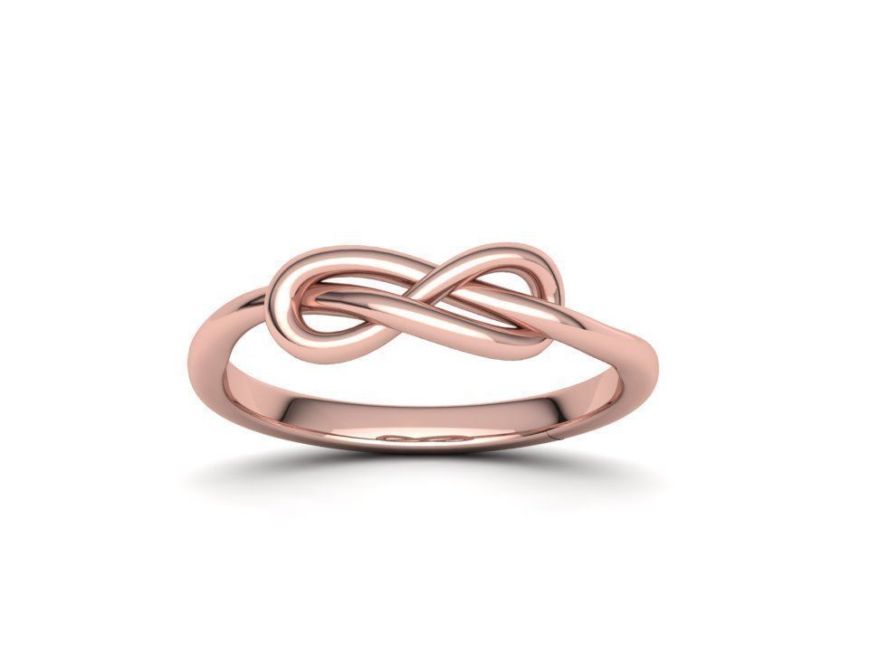 Infinity Knot ring v2 3dmodel printable 3D print model 3D print model_4
