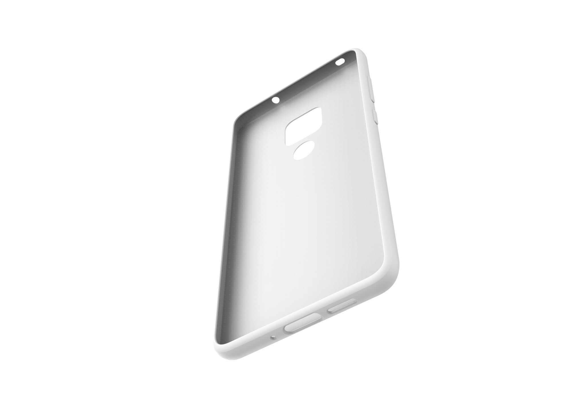 Huawei mate 20 White TPU case 3D print model_8