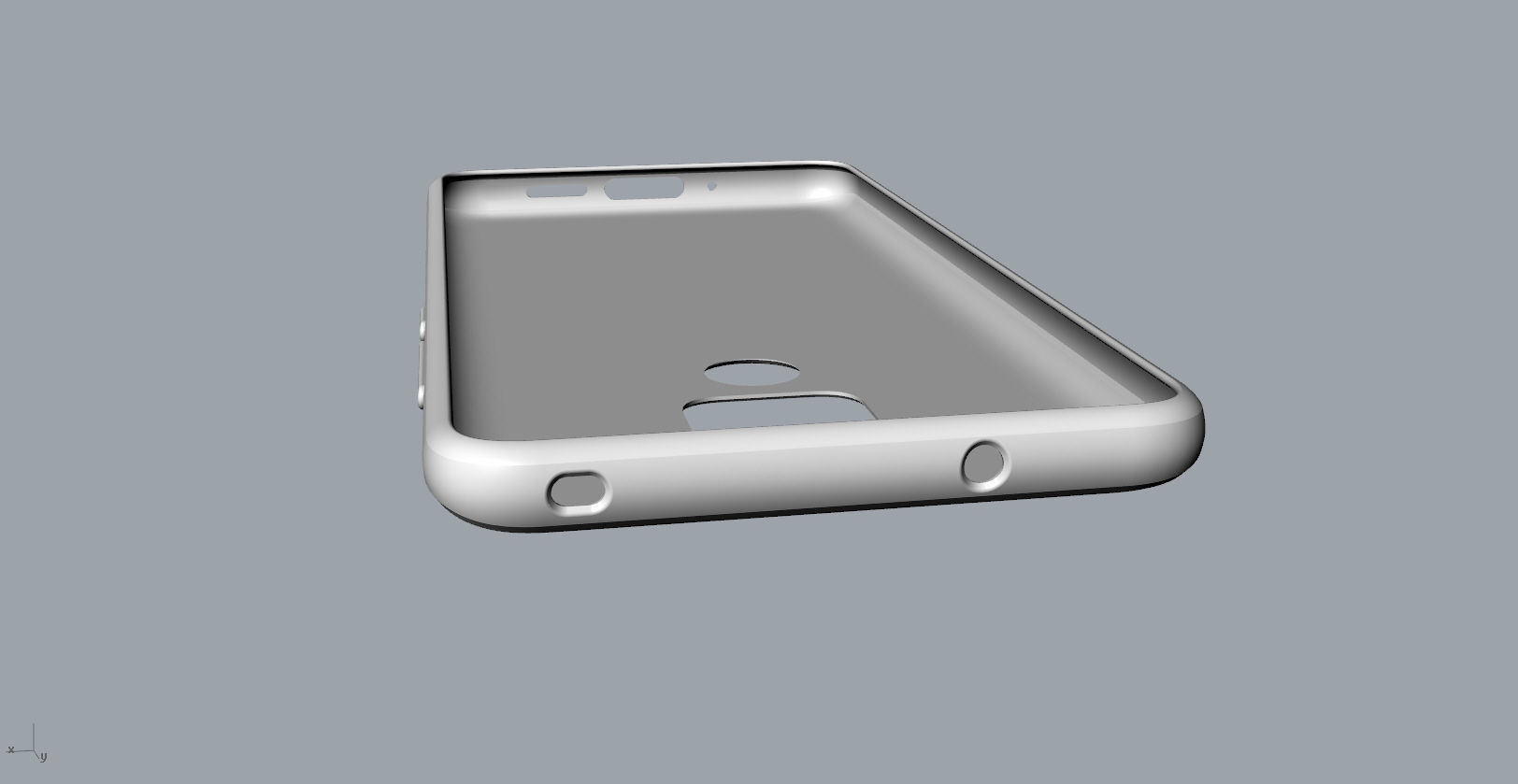 Huawei mate 20 White TPU case 3D print model_12