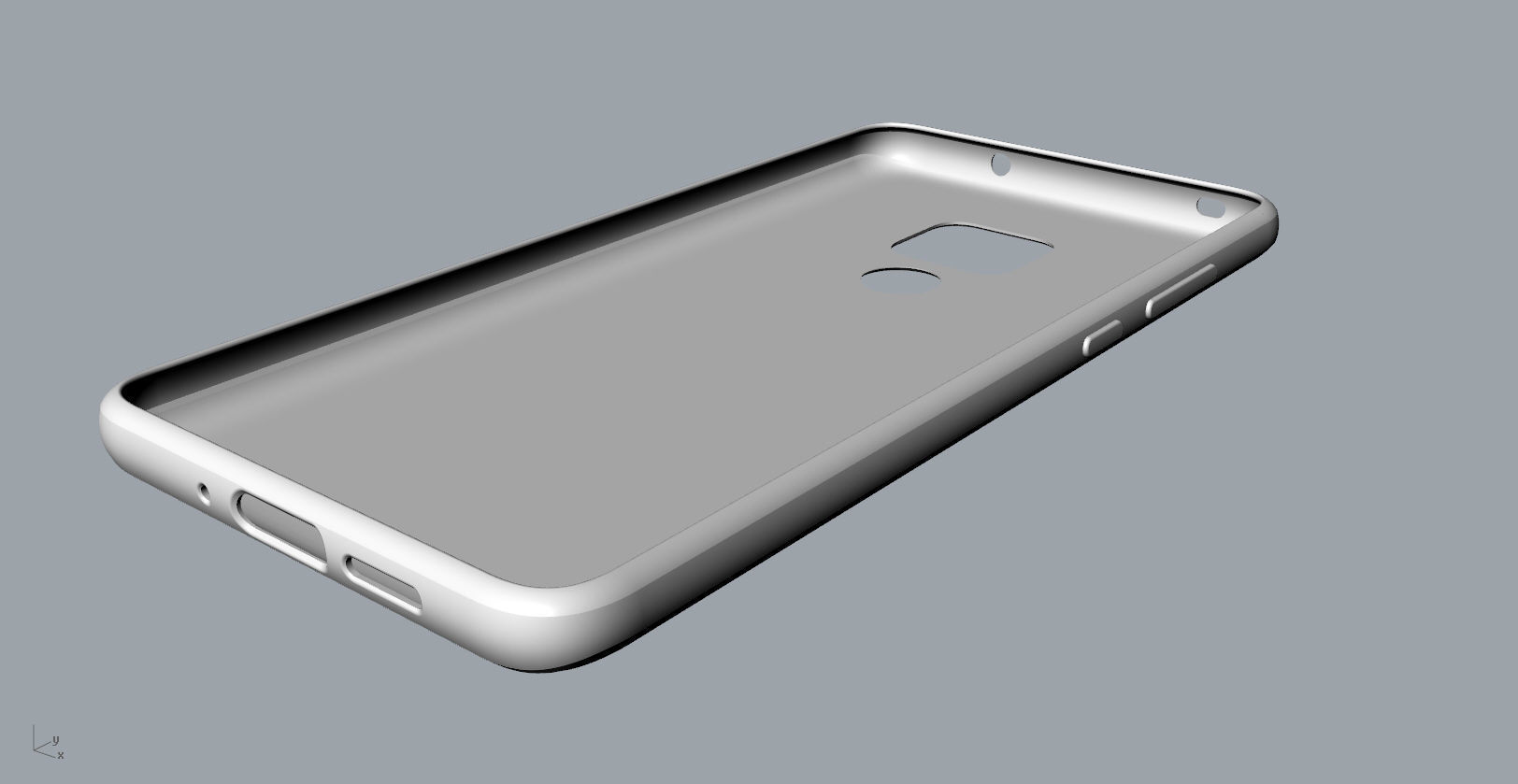 Huawei mate 20 White TPU case 3D print model_18