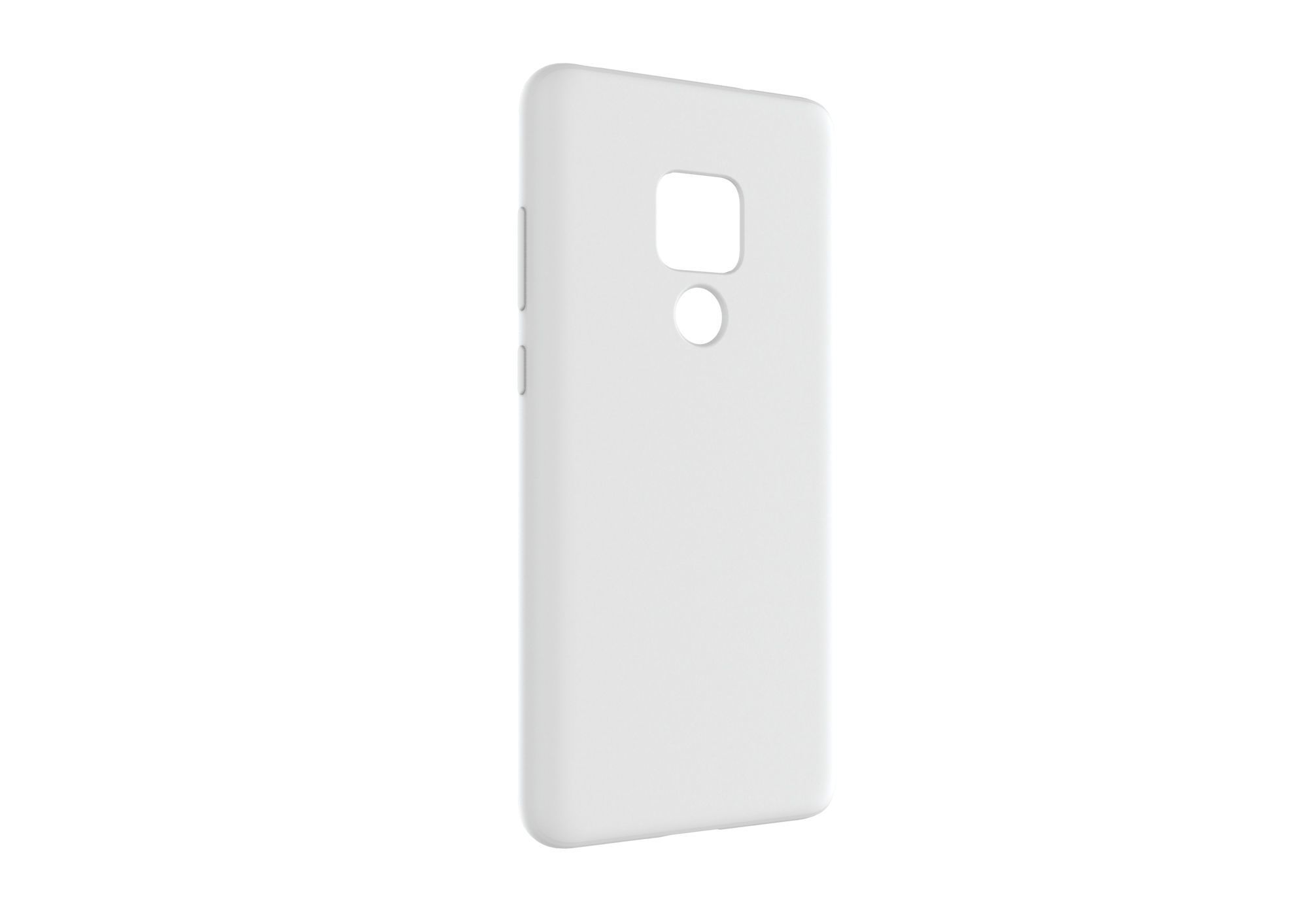 Huawei mate 20 White TPU case 3D print model_11
