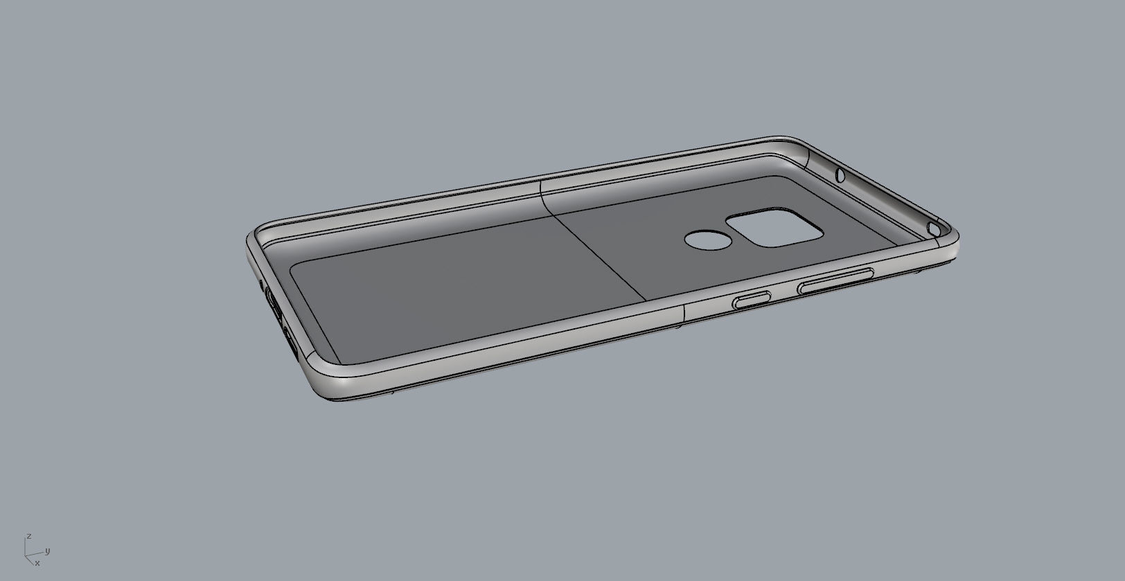 Huawei mate 20 White TPU case 3D print model_36