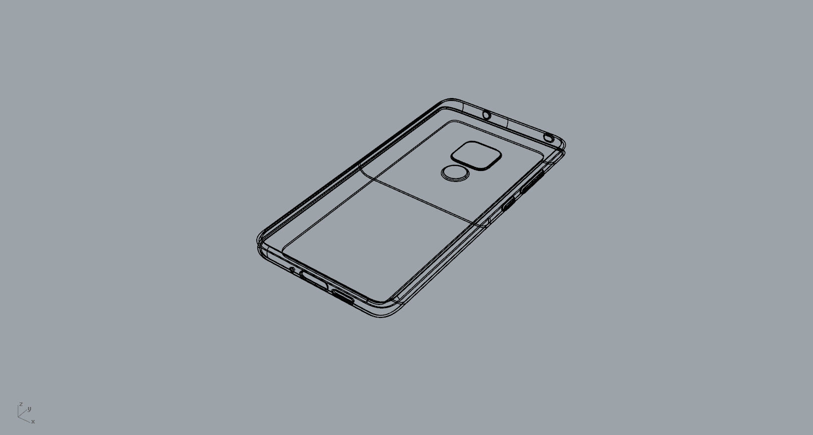 Huawei mate 20 White TPU case 3D print model_28