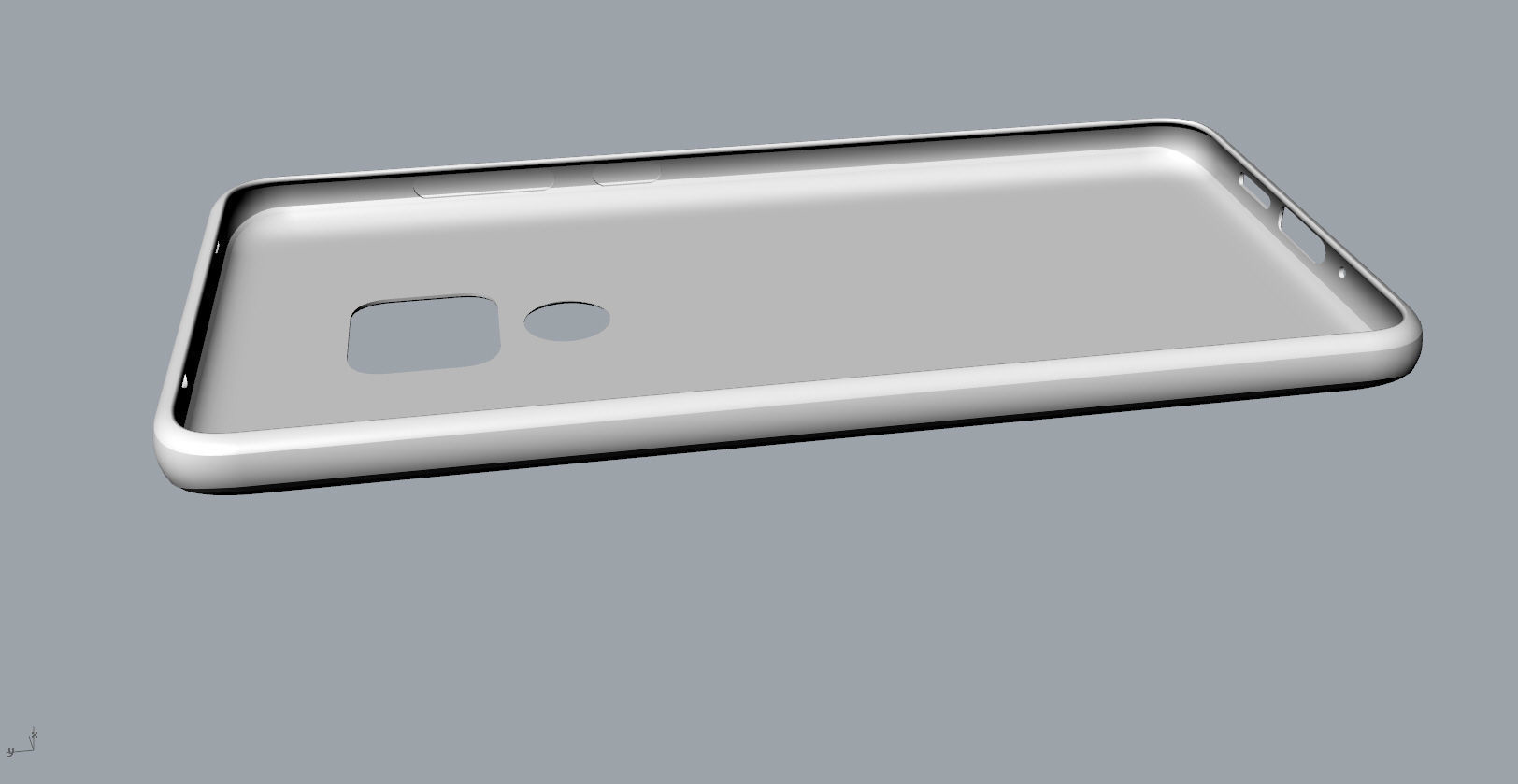 Huawei mate 20 White TPU case 3D print model_13