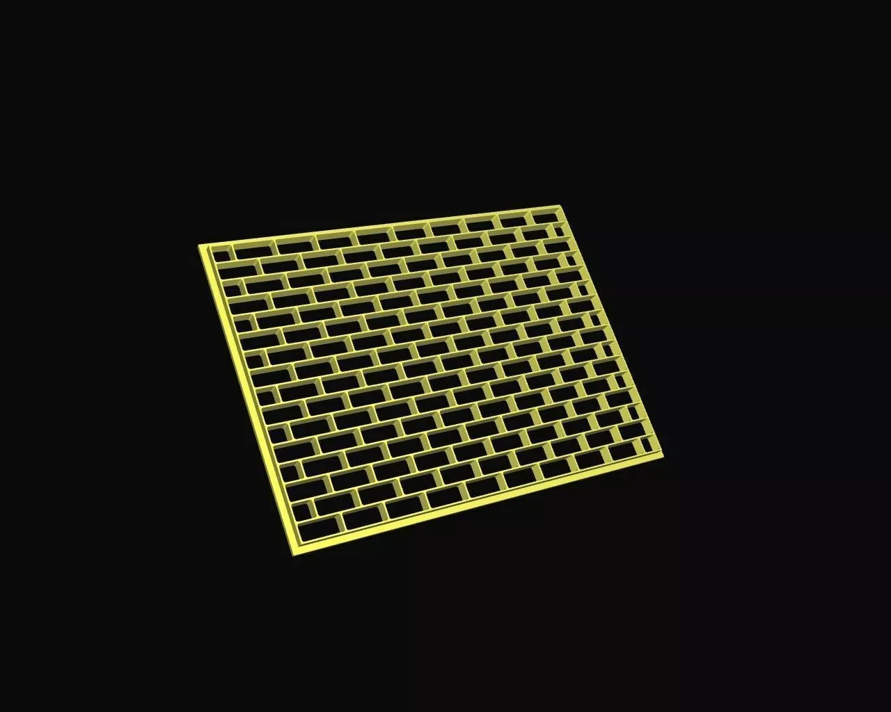 Wall Brick Stencil Cookie Cutter Marker 3D print model