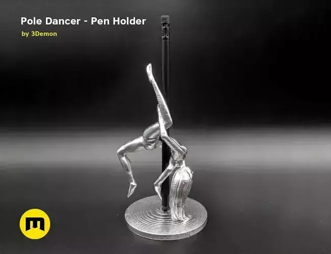 Pole Dancer - Pen Holder 3D print model