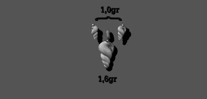 Sea shell set 3D print model_0