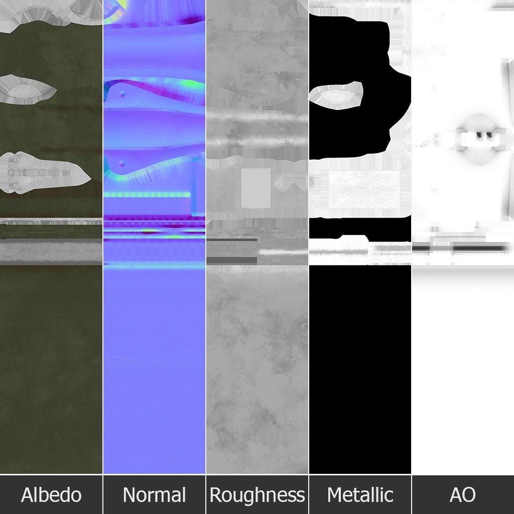 M67 Grenade Low-poly 3D model_8