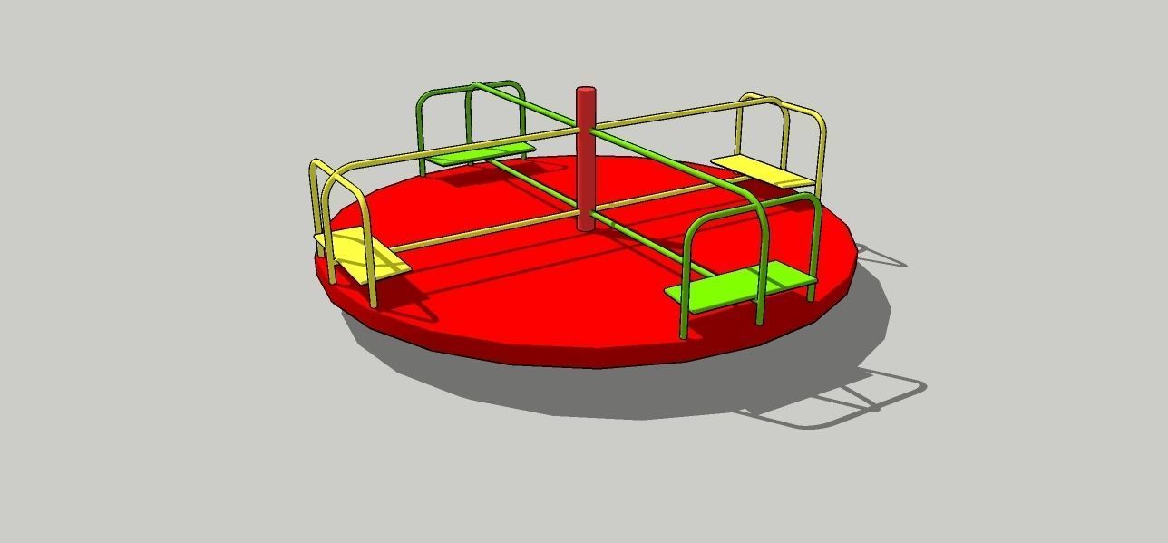 carousel 3D model