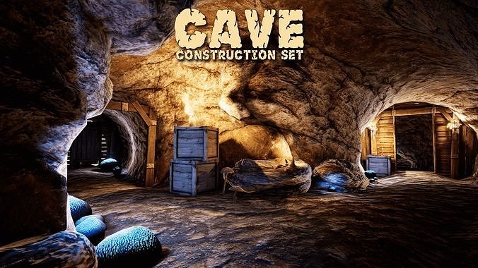 Cave Creator for UNREAL Low-poly 3D model