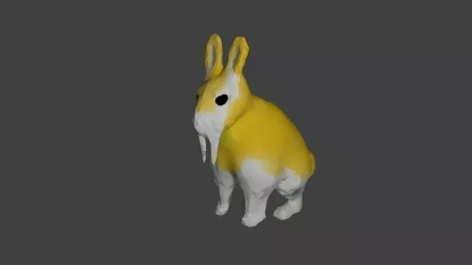 Rabbit Free low-poly 3D model