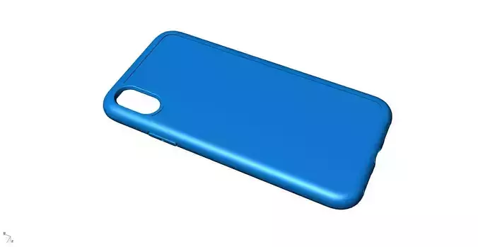 Iphone X  blue case