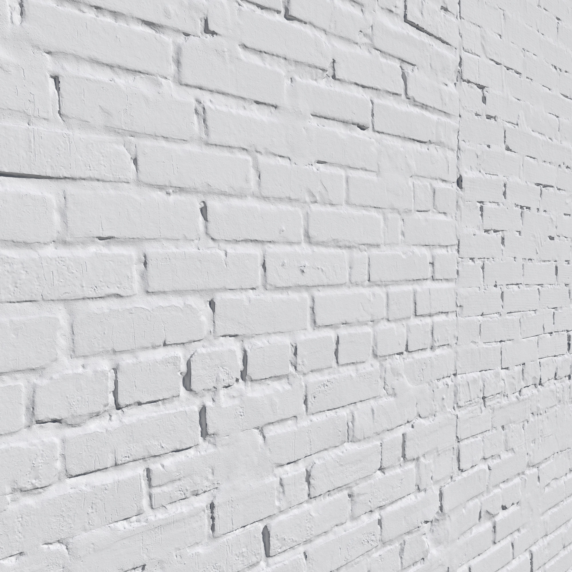 Ultra realistic Brick Old wall 3D model_3