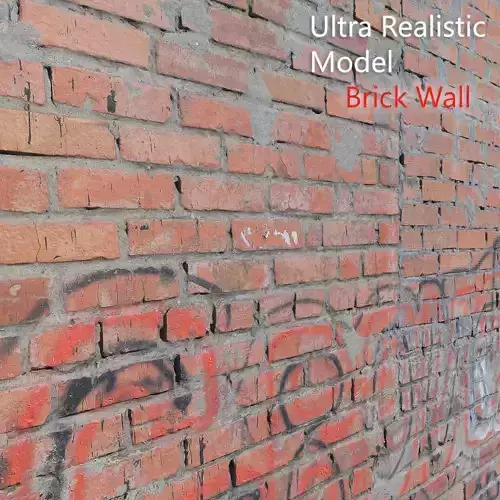 Ultra realistic Brick Old wall 3D model