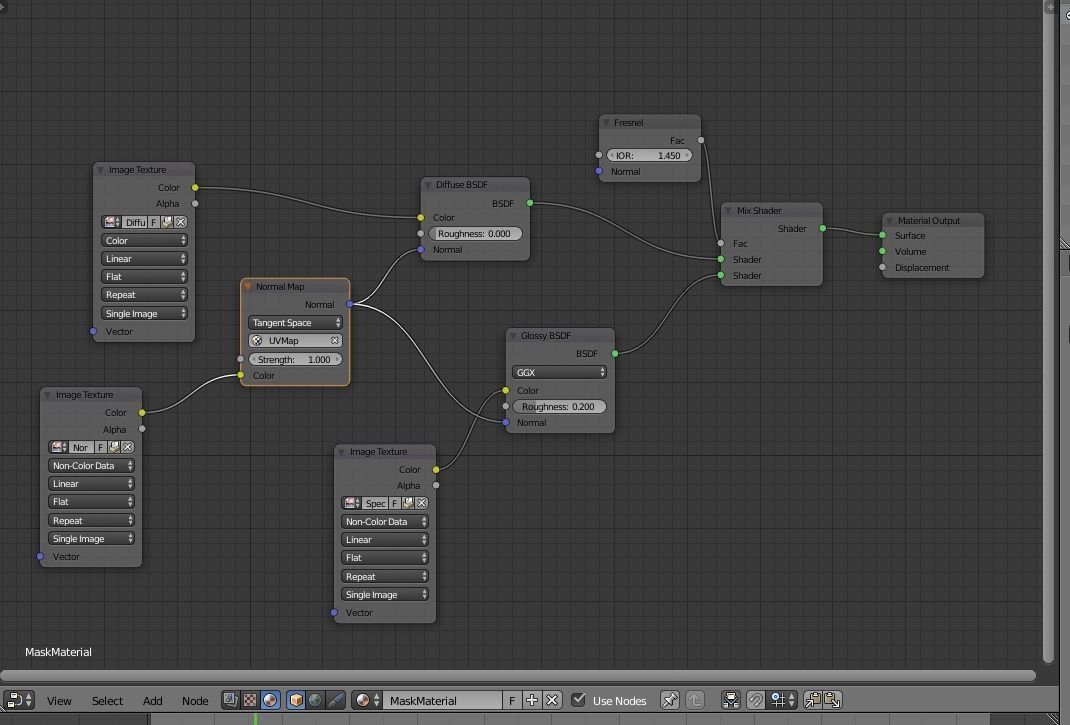Chicken Mask Low-poly 3D model_7