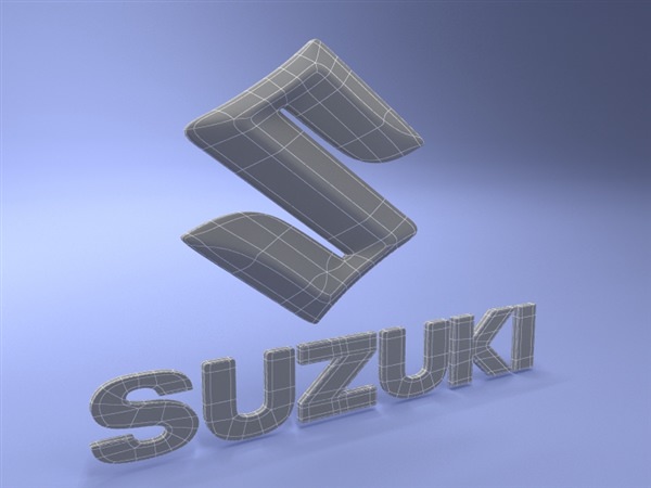 Suzuki SX4 Car Logo 3D model_3