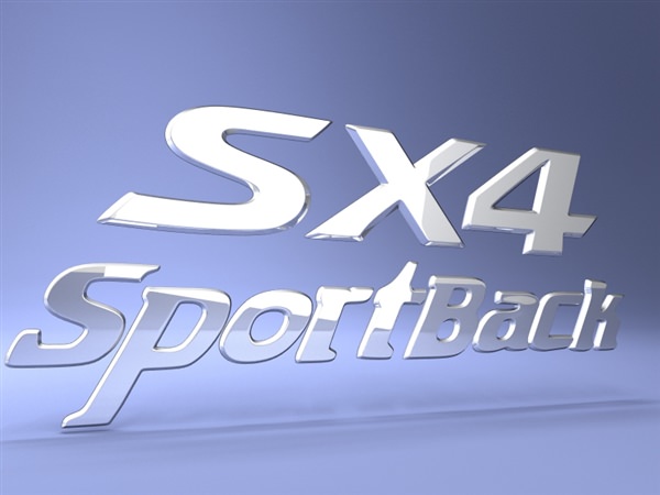 Suzuki SX4 Car Logo 3D model_6