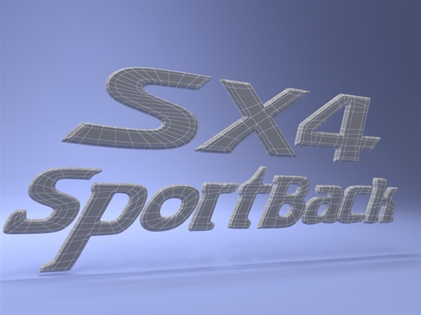 Suzuki SX4 Car Logo 3D model_5