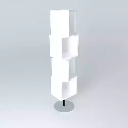 Swivel Cube Display Cabinet  ByPercy Ramos Free 3D model