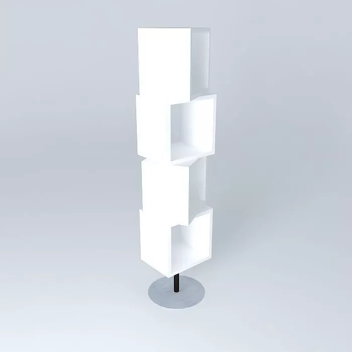 Swivel Cube Display Cabinet ByPercy Ramos Free 3D model