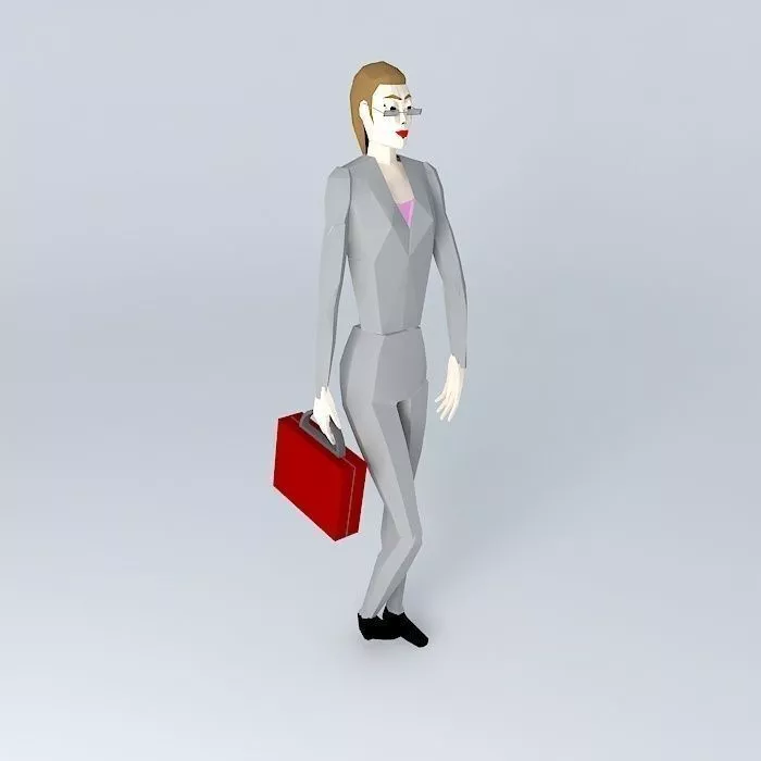 Girl Lady Woman Office Free 3D model