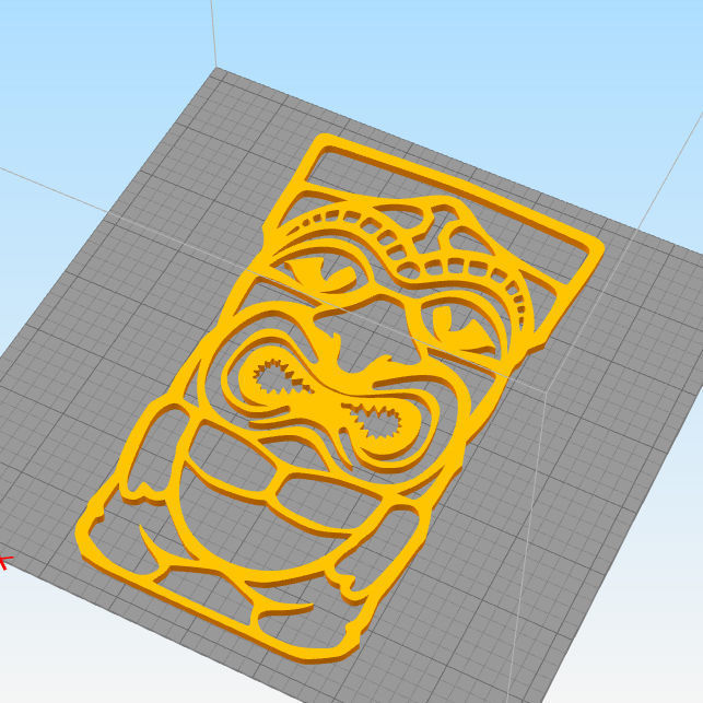 African mask wall decoration 2 Masks 3D print model_2