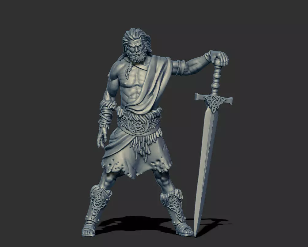 Highlander - Sigvald 3D print model - 35mm scale 3D print model_0