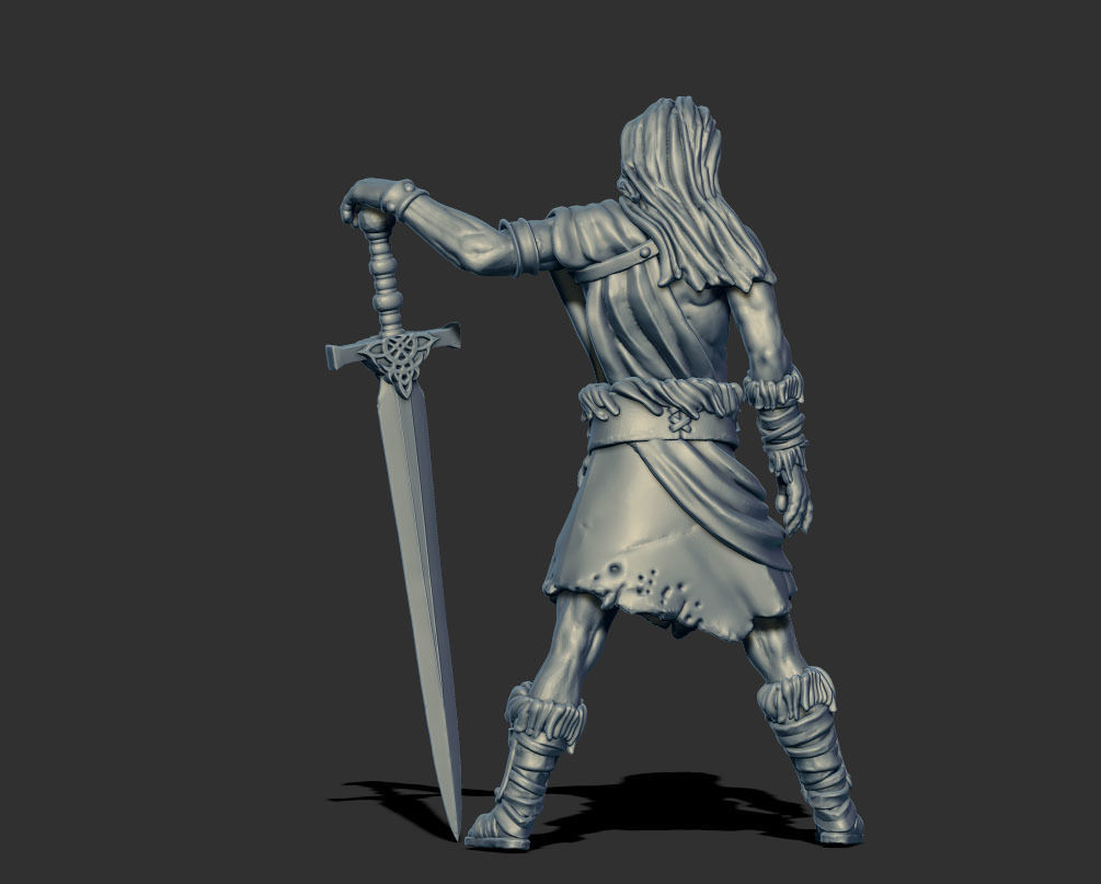 Highlander - Sigvald 3D print model - 35mm scale 3D print model_4
