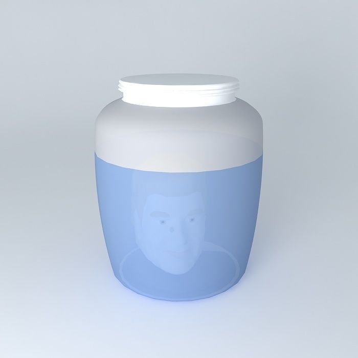 head in a jar Free 3D model_2