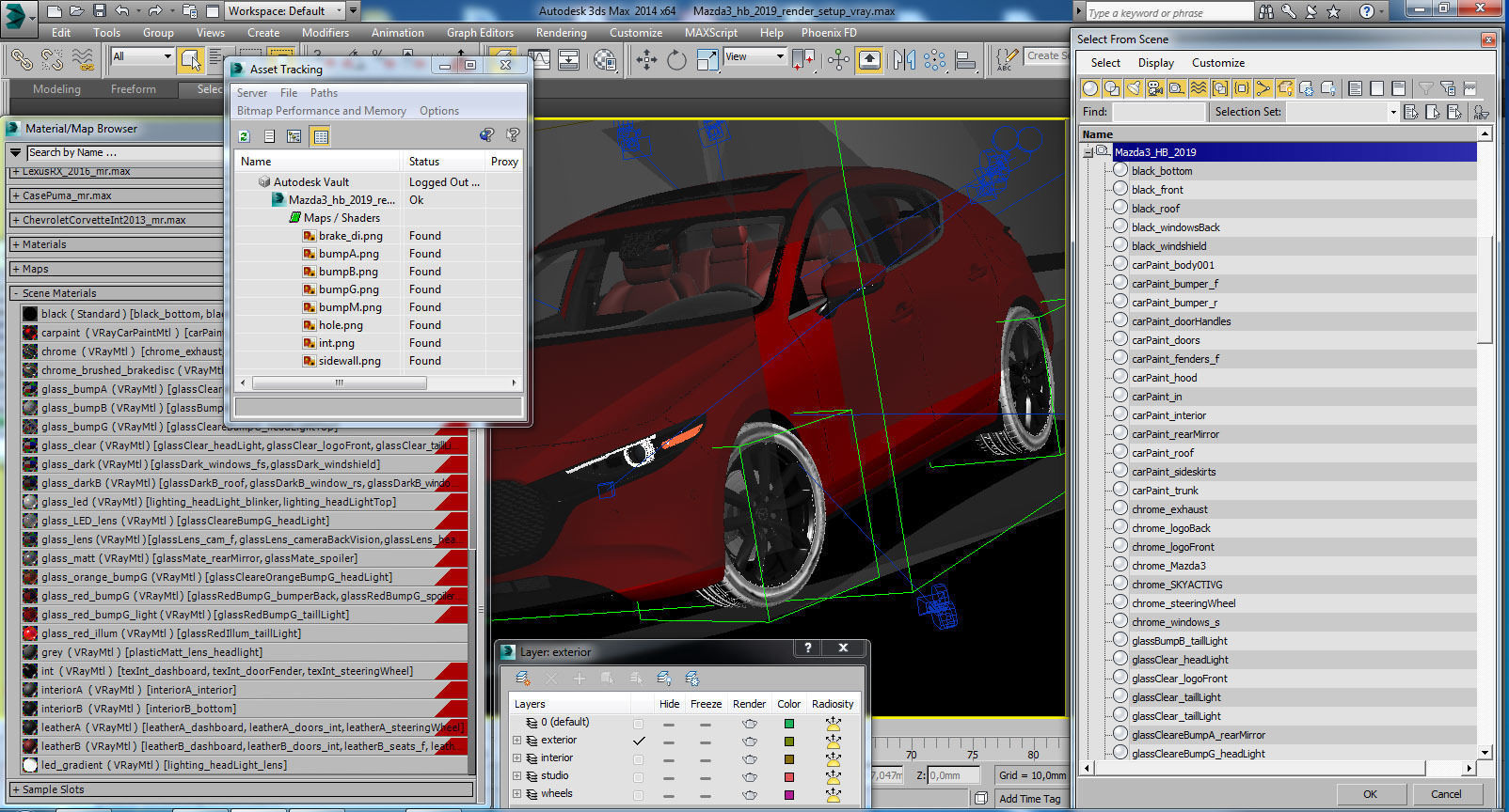 Mazda 3 hatchback 2019 3D model_23