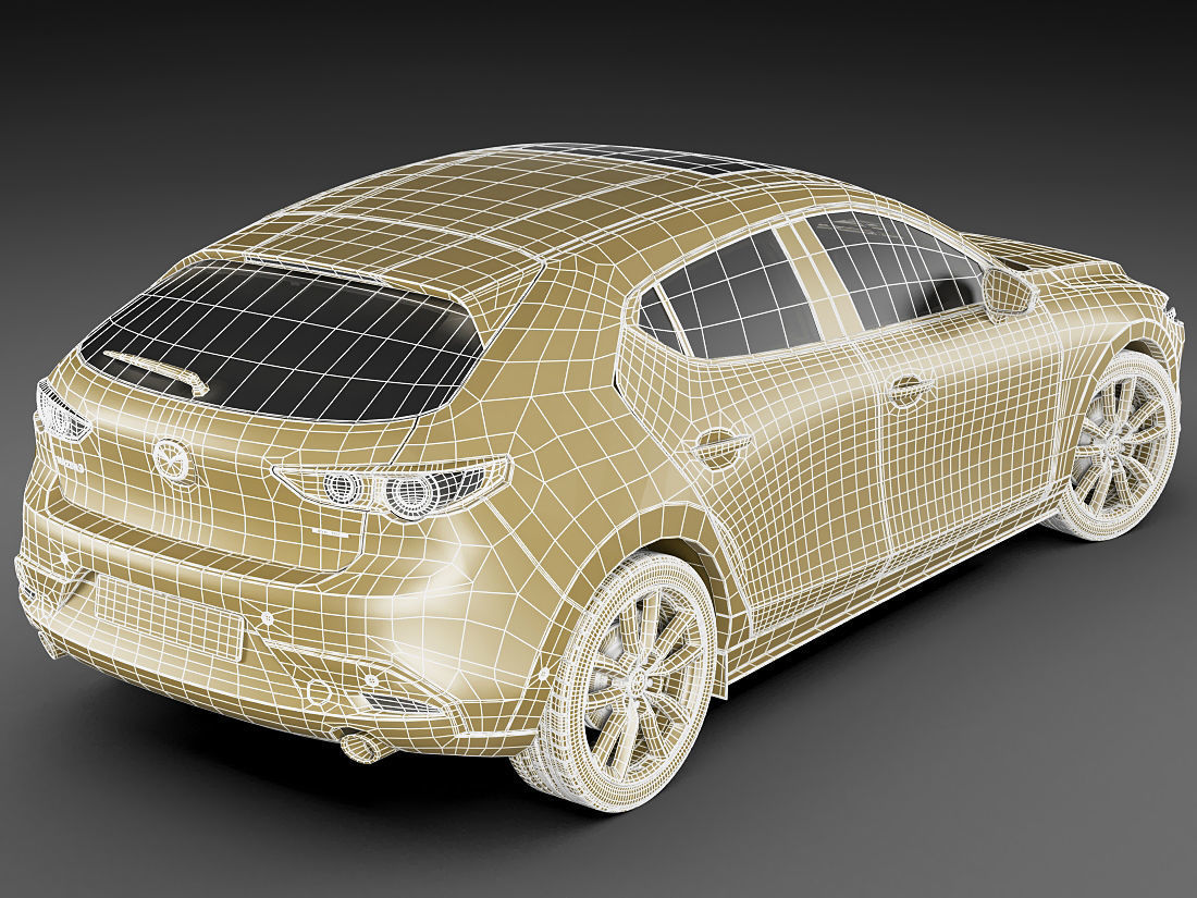 Mazda 3 hatchback 2019 3D model_21