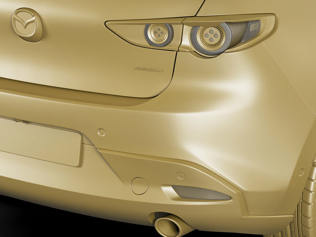 Mazda 3 hatchback 2019 3D model_19