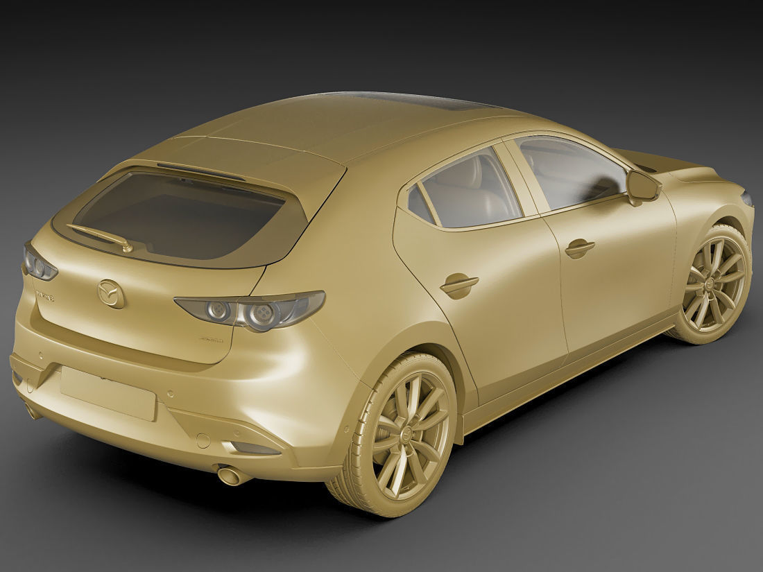 Mazda 3 hatchback 2019 3D model_17