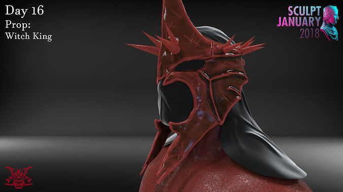 The Witch King Helmet Timelapse and Model 3D print model