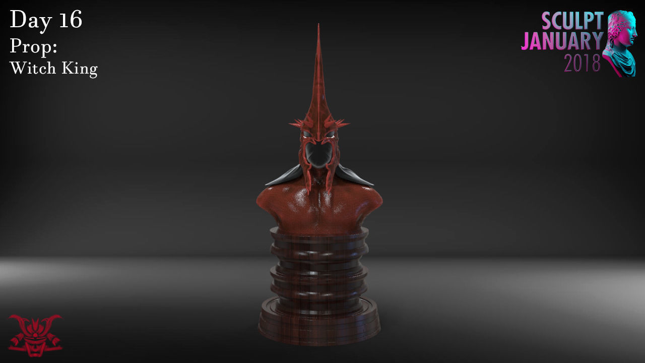 The Witch King Helmet Timelapse and Model 3D print model_6