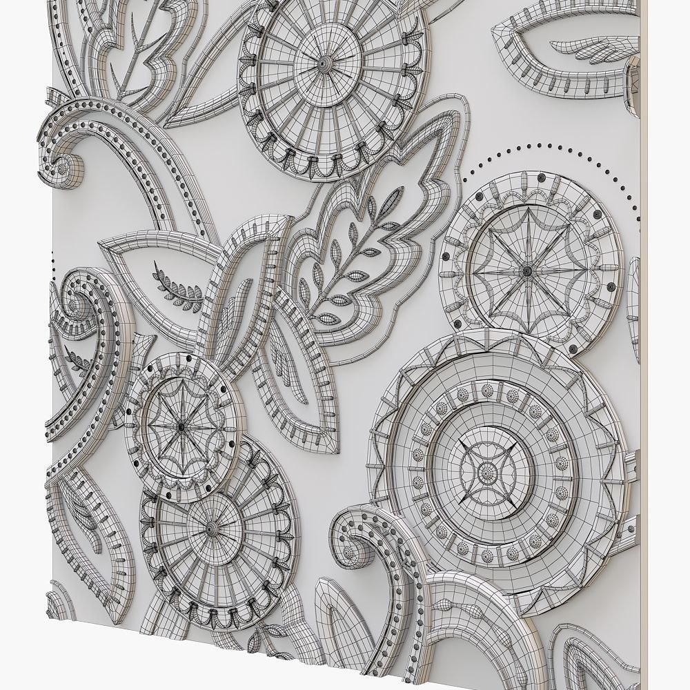 Decorative Plate for cnc 3D model_4