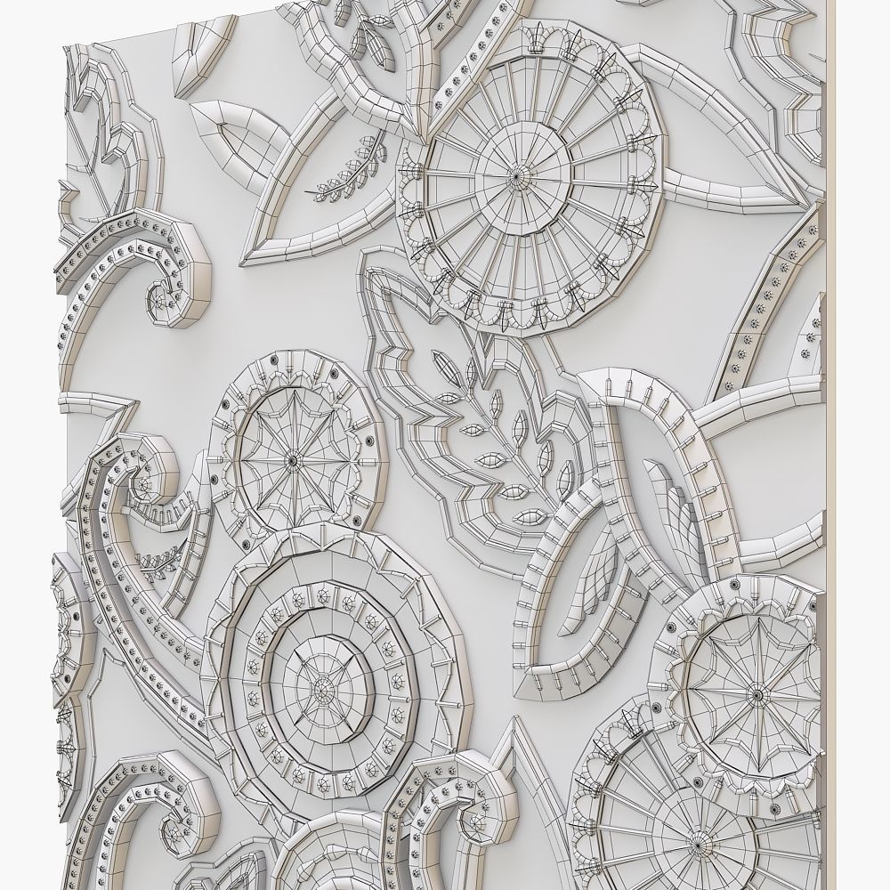 Decorative Plate for cnc 3D model_6