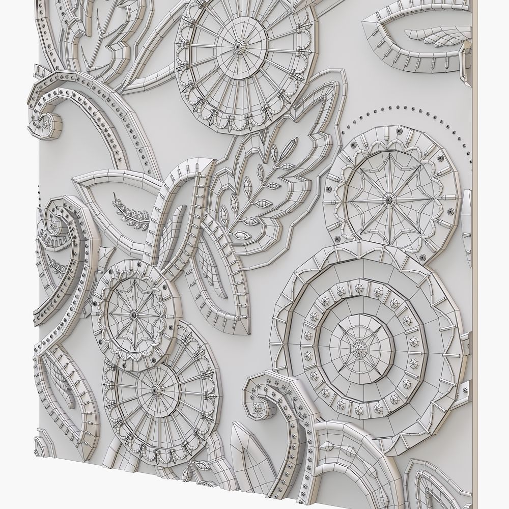 Decorative Plate for cnc 3D model_5