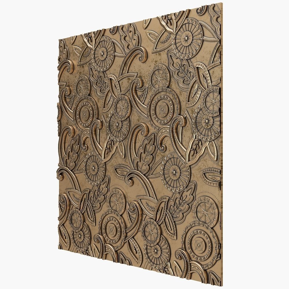 Decorative Plate for cnc 3D model_1