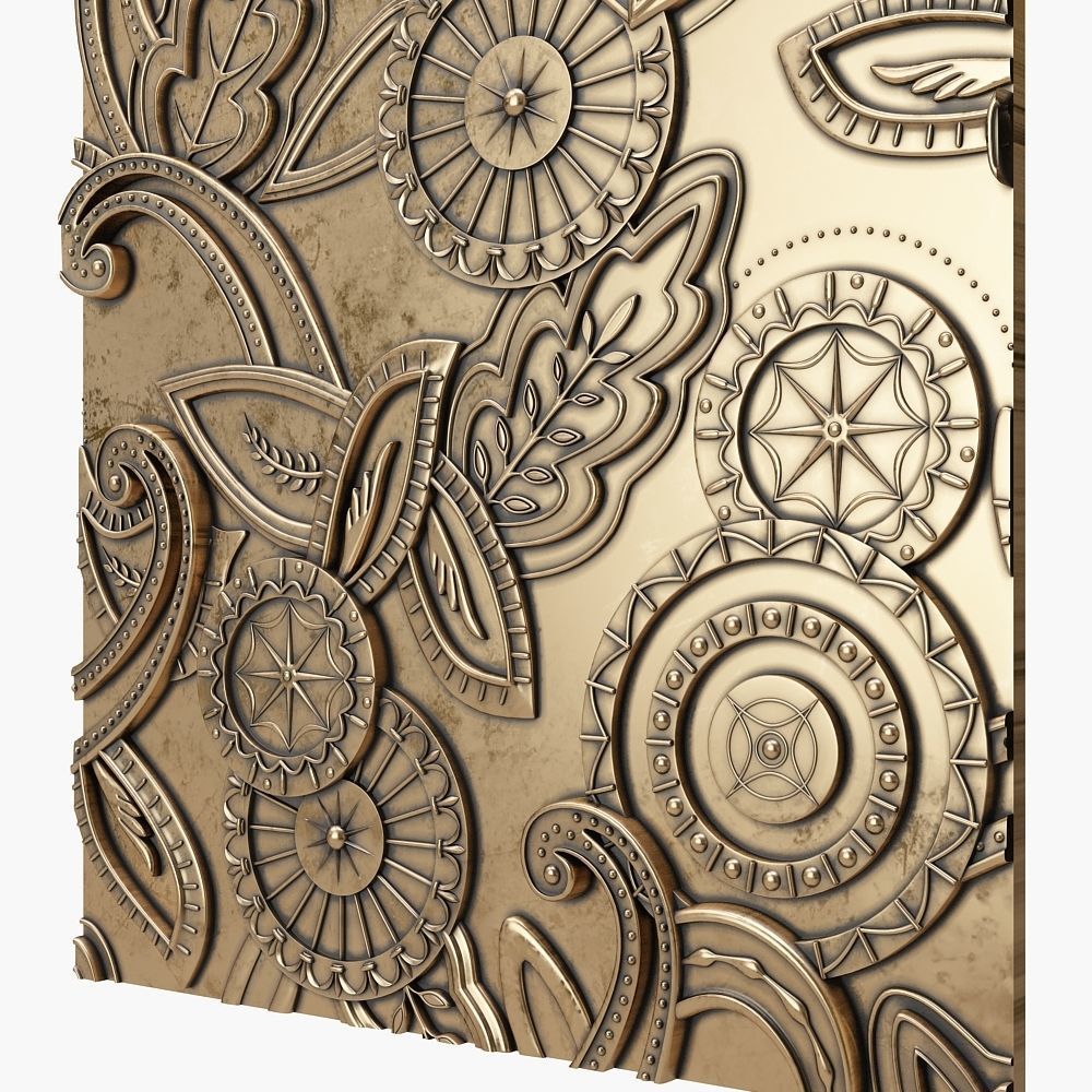 Decorative Plate for cnc 3D model_2