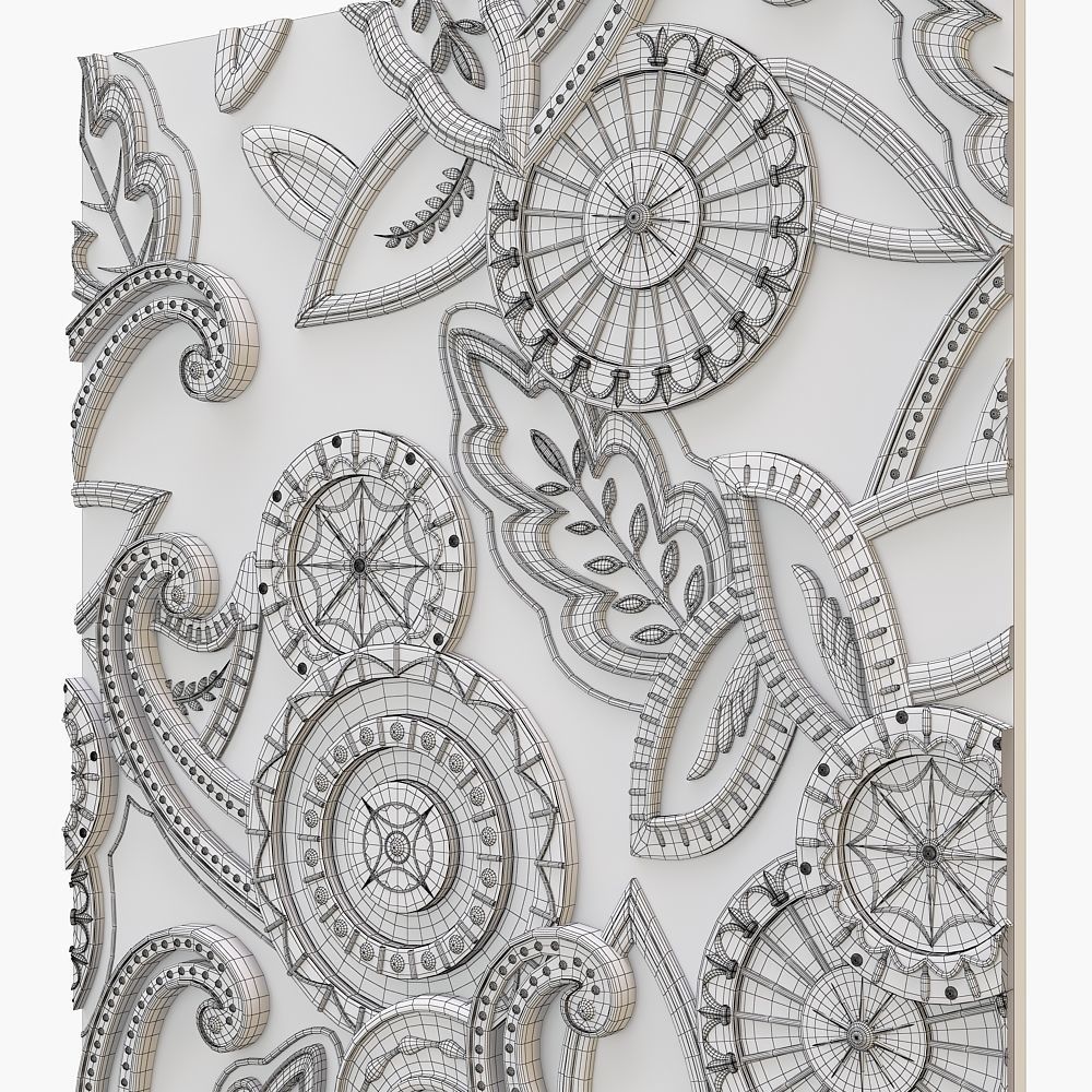 Decorative Plate for cnc 3D model_7