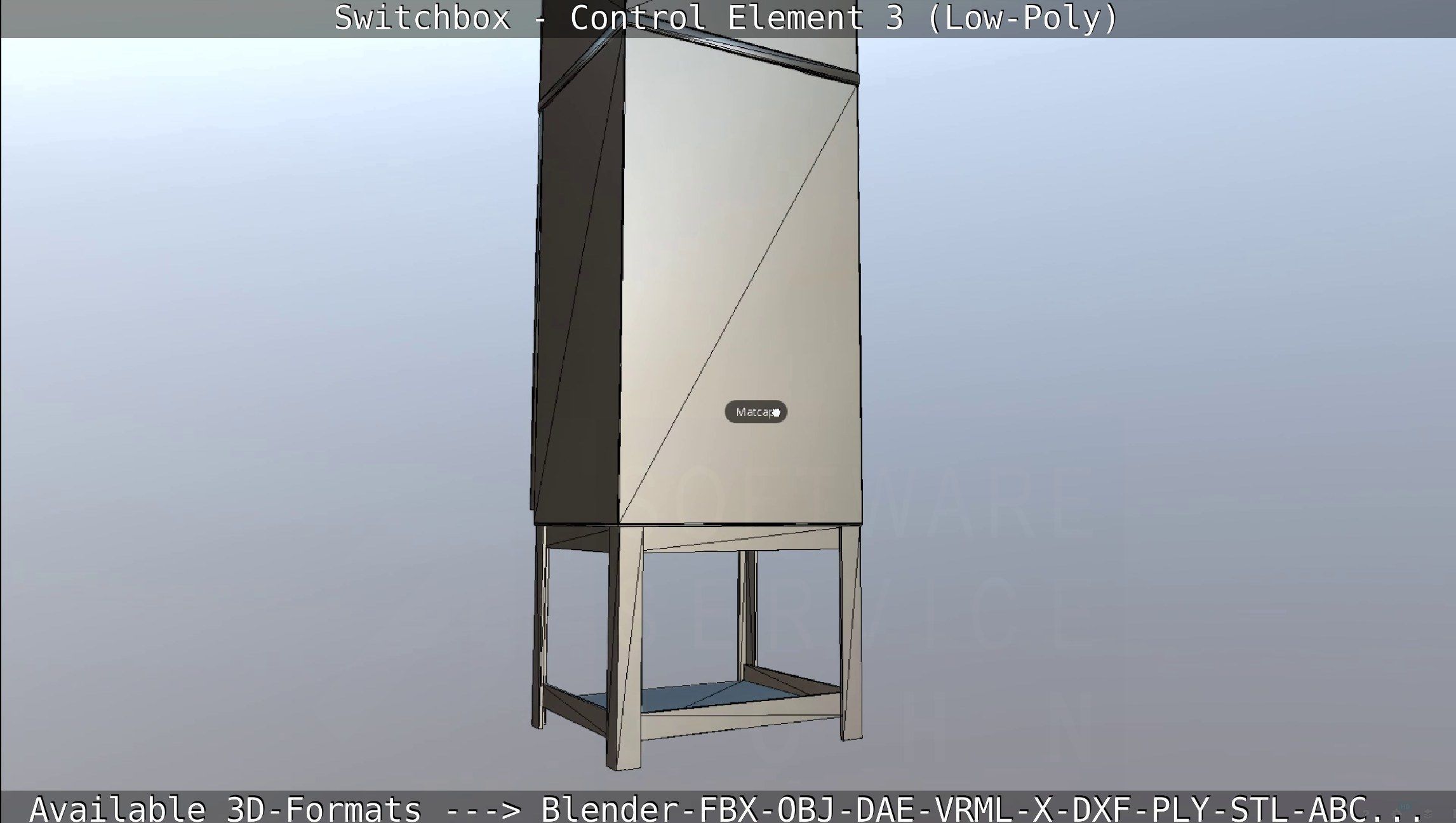 Switchbox - Control Element 3 - Low-Poly Low-poly 3D model_40