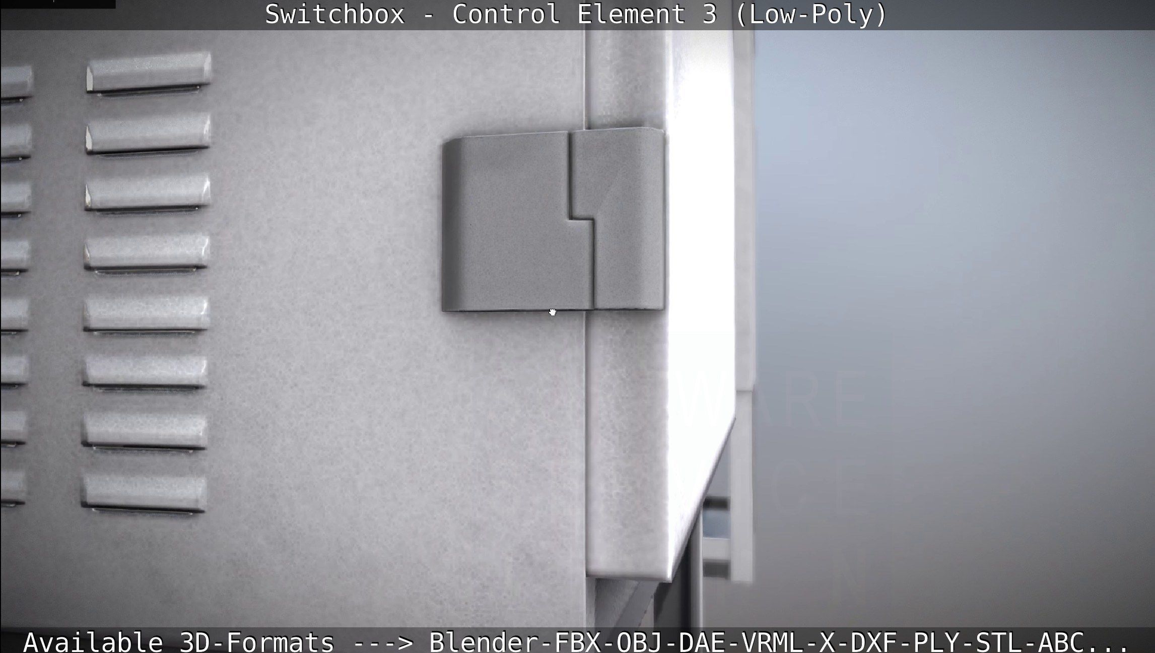 Switchbox - Control Element 3 - Low-Poly Low-poly 3D model_105