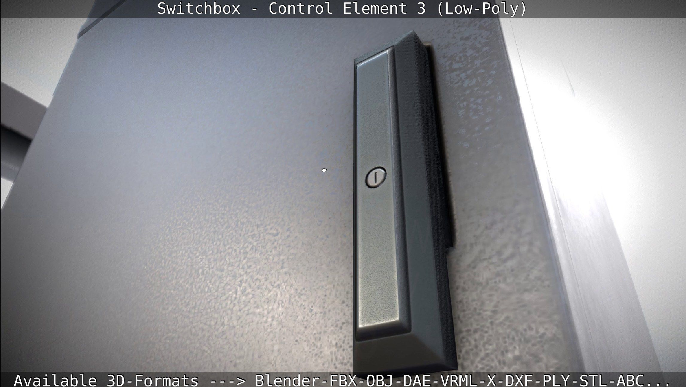 Switchbox - Control Element 3 - Low-Poly Low-poly 3D model_13