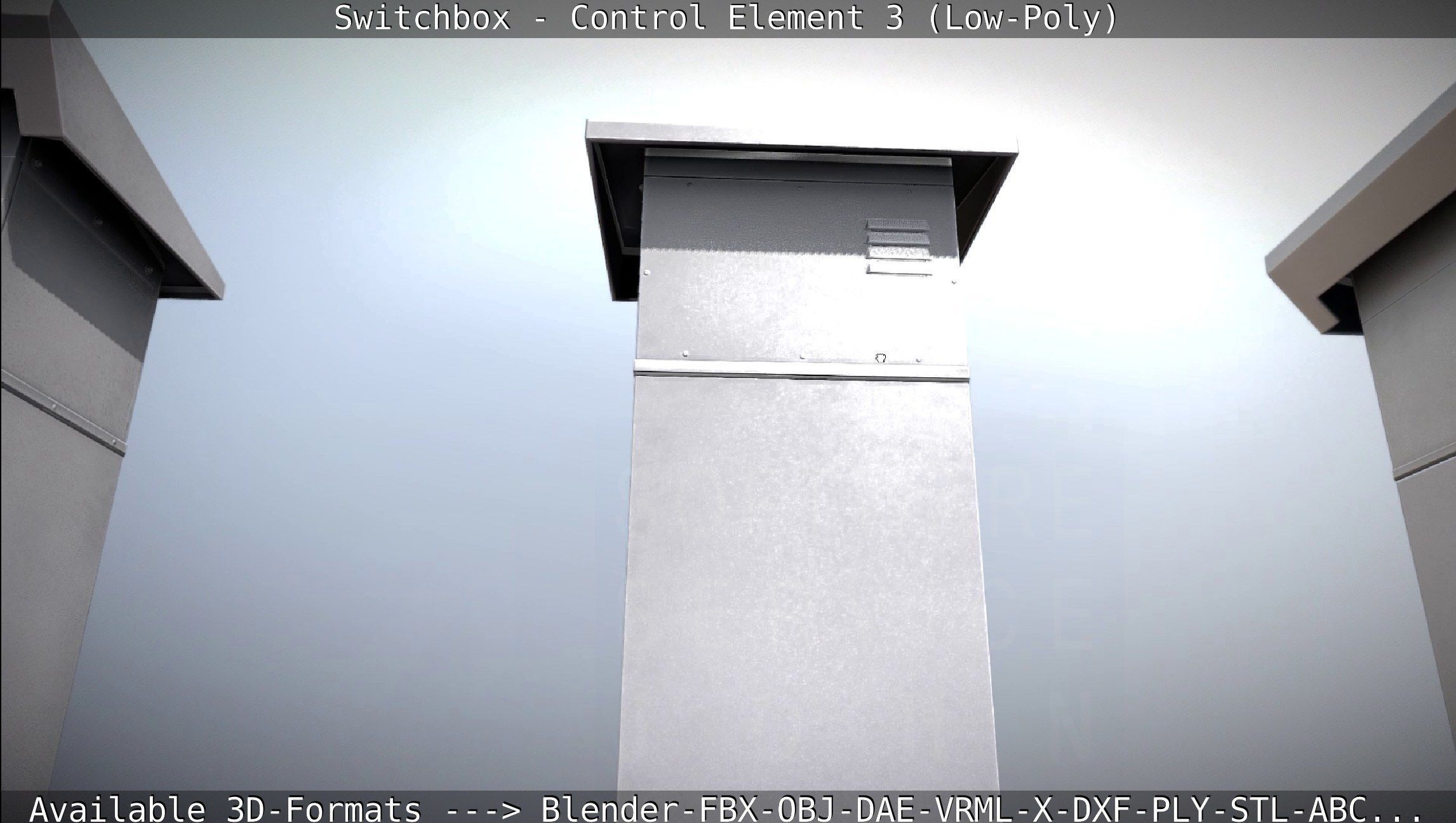 Switchbox - Control Element 3 - Low-Poly Low-poly 3D model_24