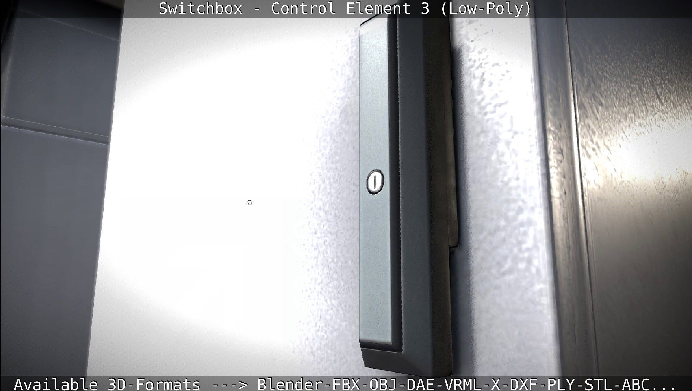 Switchbox - Control Element 3 - Low-Poly Low-poly 3D model_15